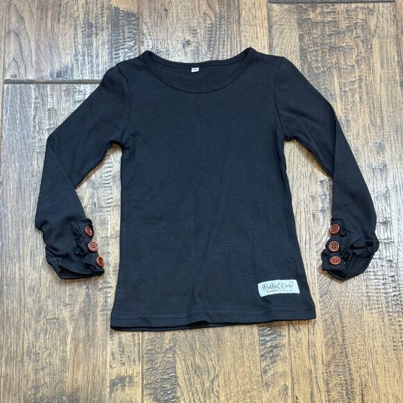 Bella & Omi Black Layering Tee sz 4 - Picture 6 of 7